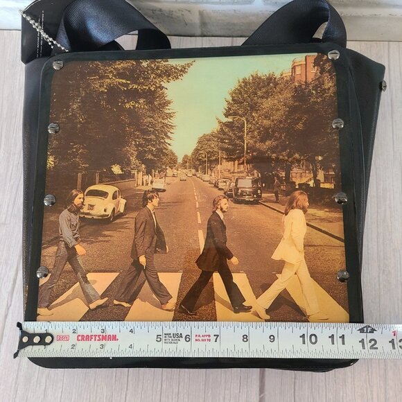 Original SPINS Album Handbag Tote Beatles Abbey Road Vinyl Collectible - Picture 7 of 12